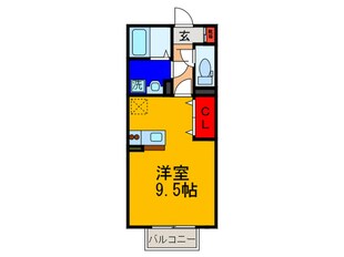 ハ－フタイムＩＭＡＺＵの物件間取画像